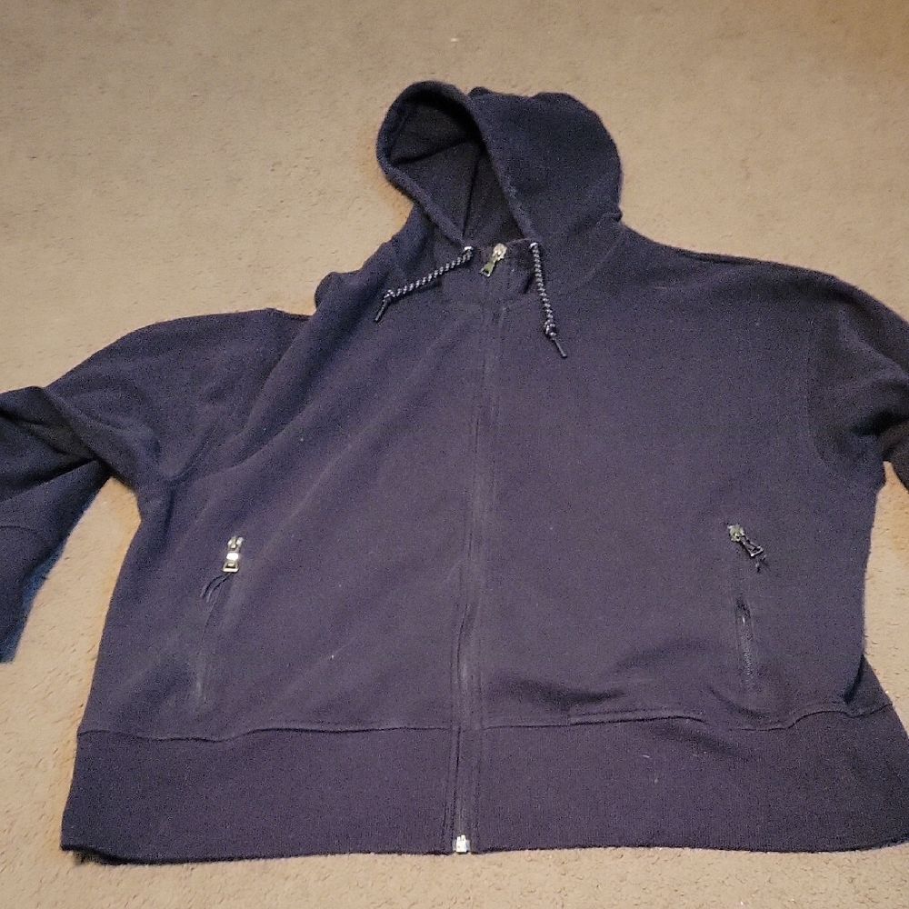 Old Navy Black Full-Zip Hoodie